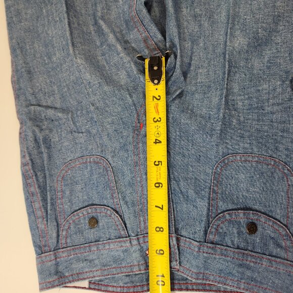 Miss Texwood Cotton Bell Bottom Jeans 24" Waist Vintage New Old Stock - Picture 9 of 11